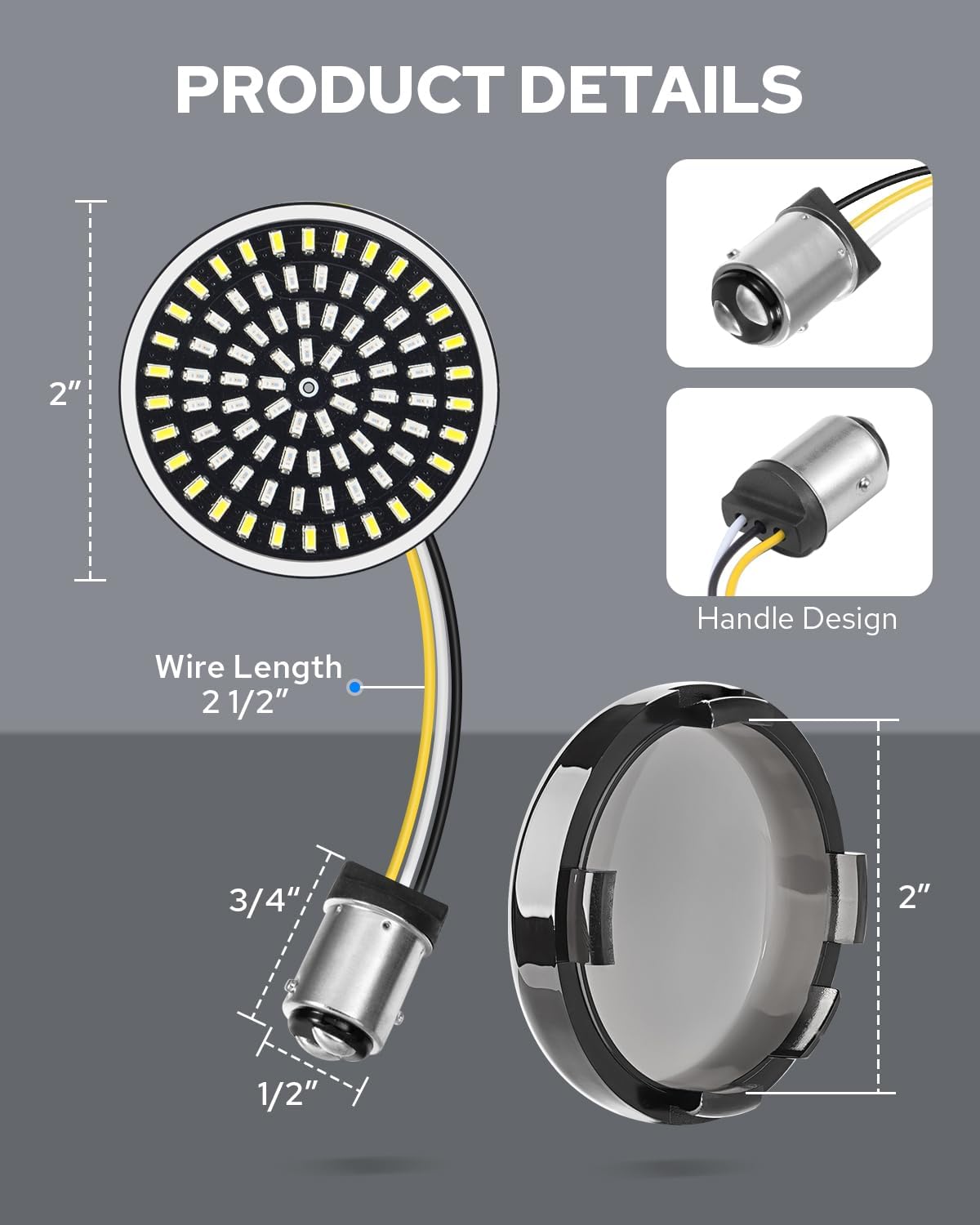 Intermitentes LED 1157 Harley Davidson 81 LED - Benlari