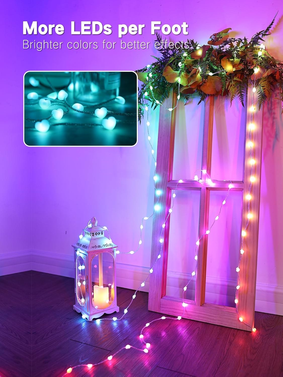 Luces LED Corazón RGB 100 LEDs App USB – Brizled