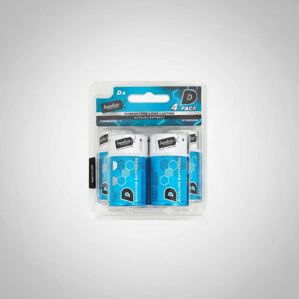 Pilas Alcalinas D 1.5V - 4 Pzas - Signature Select