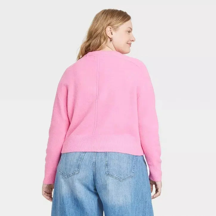 Suéter De Punto Acogedor Para Mujer Con Cuello Redondo - Universal Thread