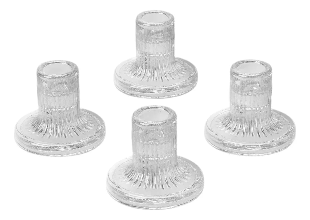 Portavelas de Vidrio Decorativo 4pcs - Room Essentials