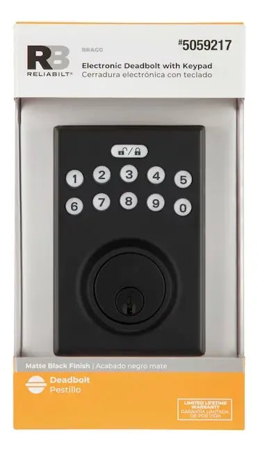 Cerradura Electrica Teclado Iluminado Negro - Reliabilt