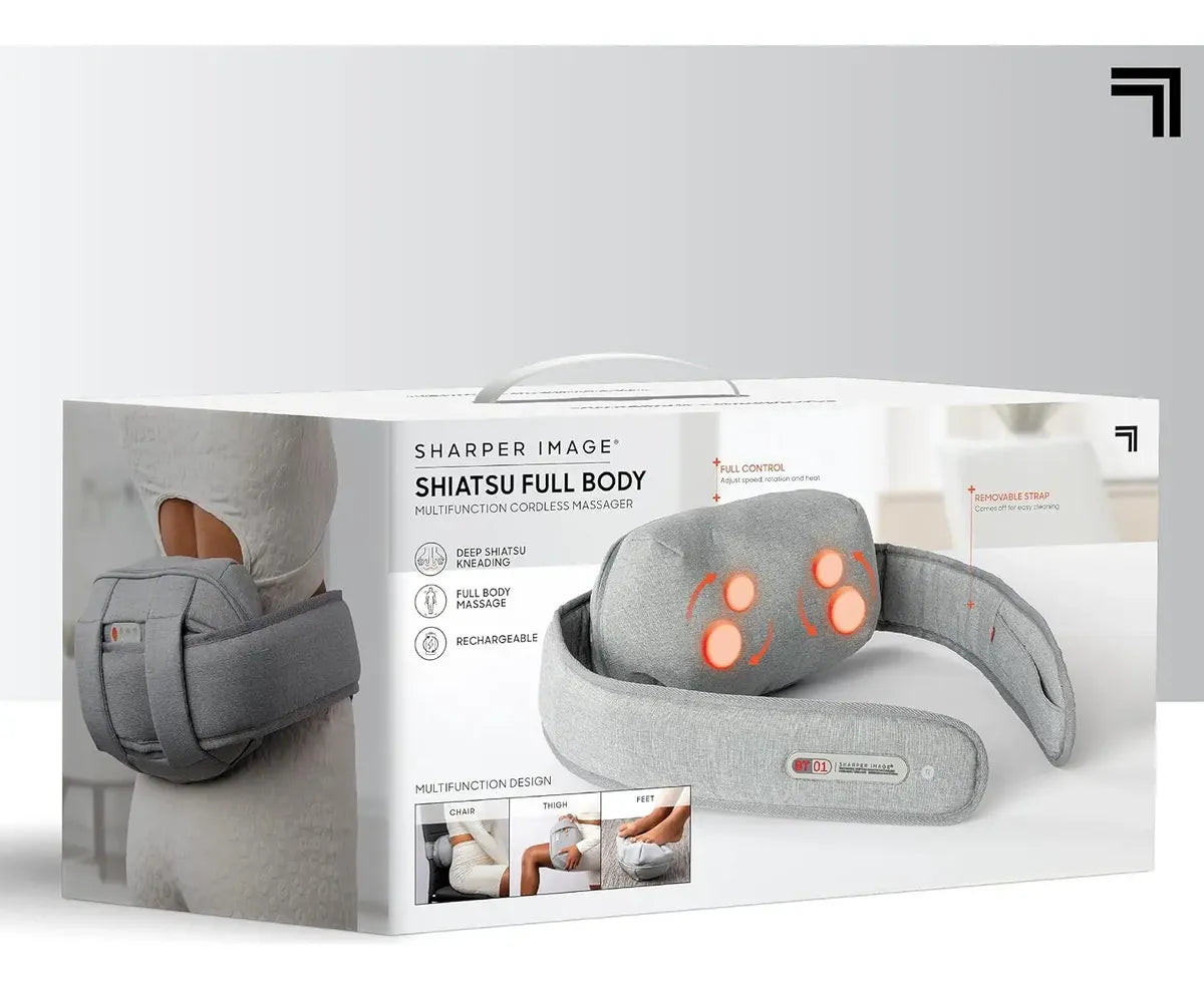 Masajeador Shiatsu Inalámbrico Full Body - Sharper Image
