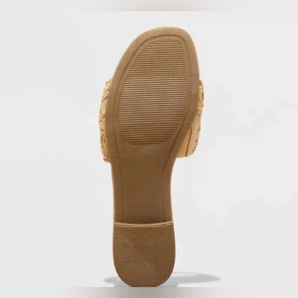 Sandalias Slide Raffia con Memory Foam Mujer – A New Day