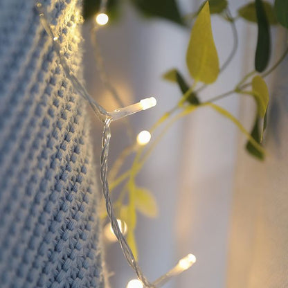 Luces LED Decorativas 10m 200 LEDs Blanco Cálido – KooPower