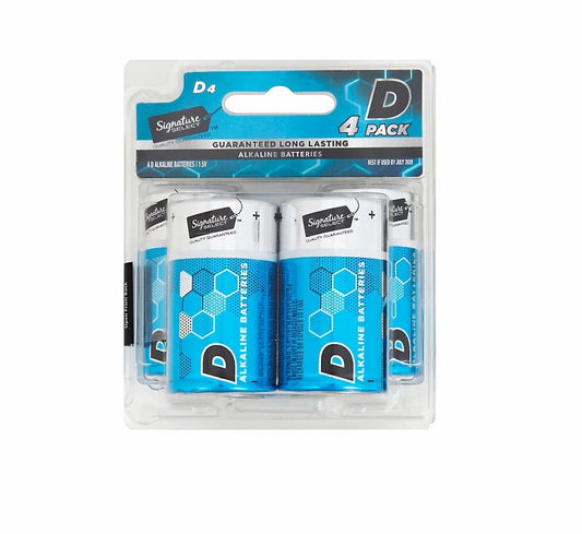 Pilas Alcalinas D 1.5V - 4 Pzas - Signature Select