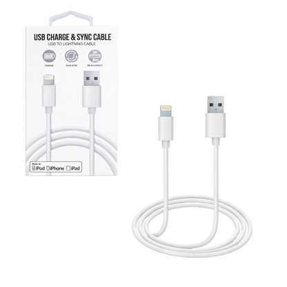 Cable Lightning a USB 1m – Carga y Datos 1m