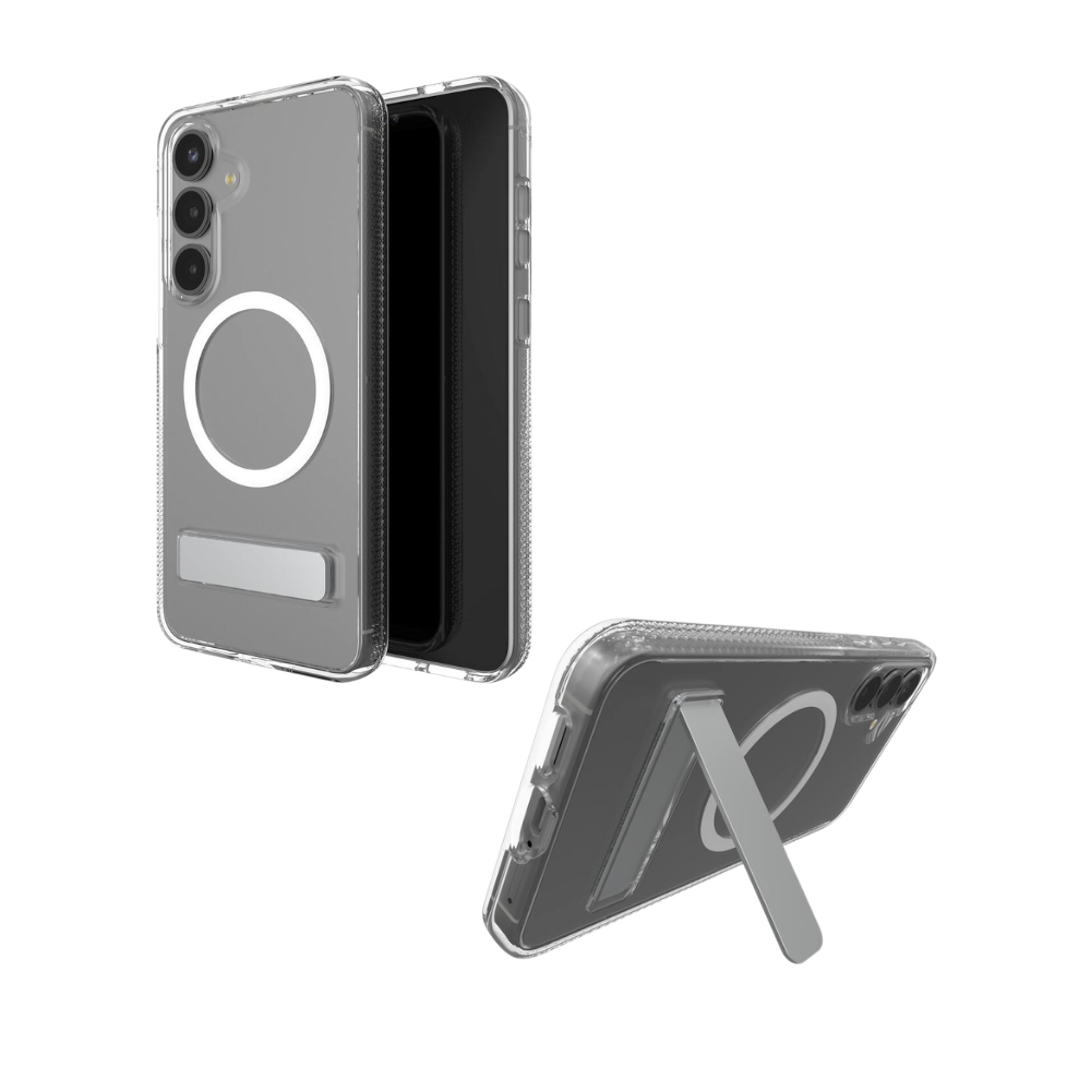 Funda Samsung S25 MagSafe Soporte Transparente - ZAGG Crystal Palace