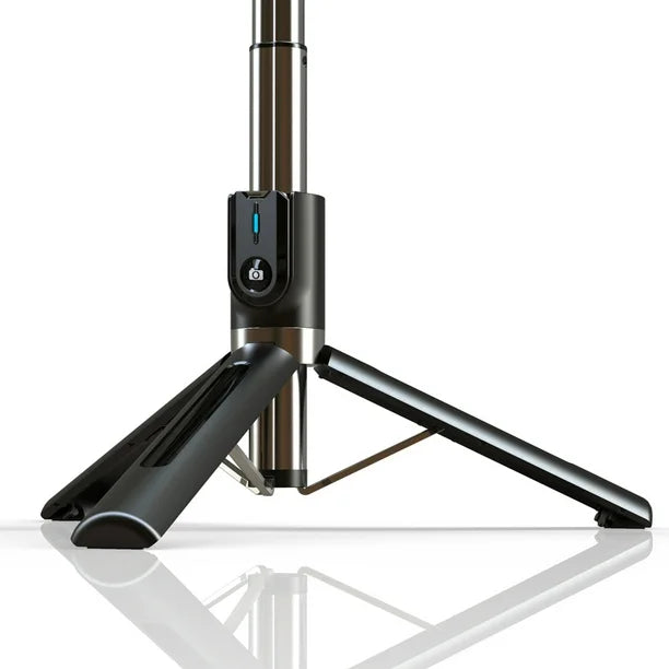 Selfie Stick Tripié con Luz 1.14 m Dual Bluetooth P96D-2  Firm & Steady