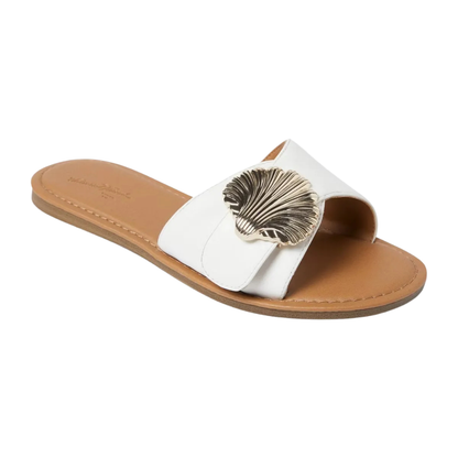 Sandalias Mujer Nesryn Raffia Concha Slide – Universal Thread 25mx