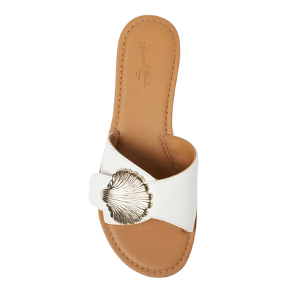Sandalias Mujer Nesryn Raffia Concha Slide – Universal Thread 25mx