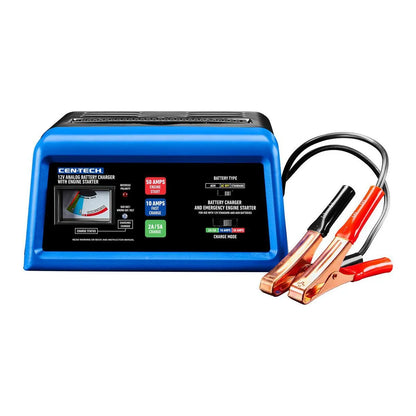 Cargador Analógico de Batería 2/10/50 Amp 12V CEN-TECH (Caja Abierta)