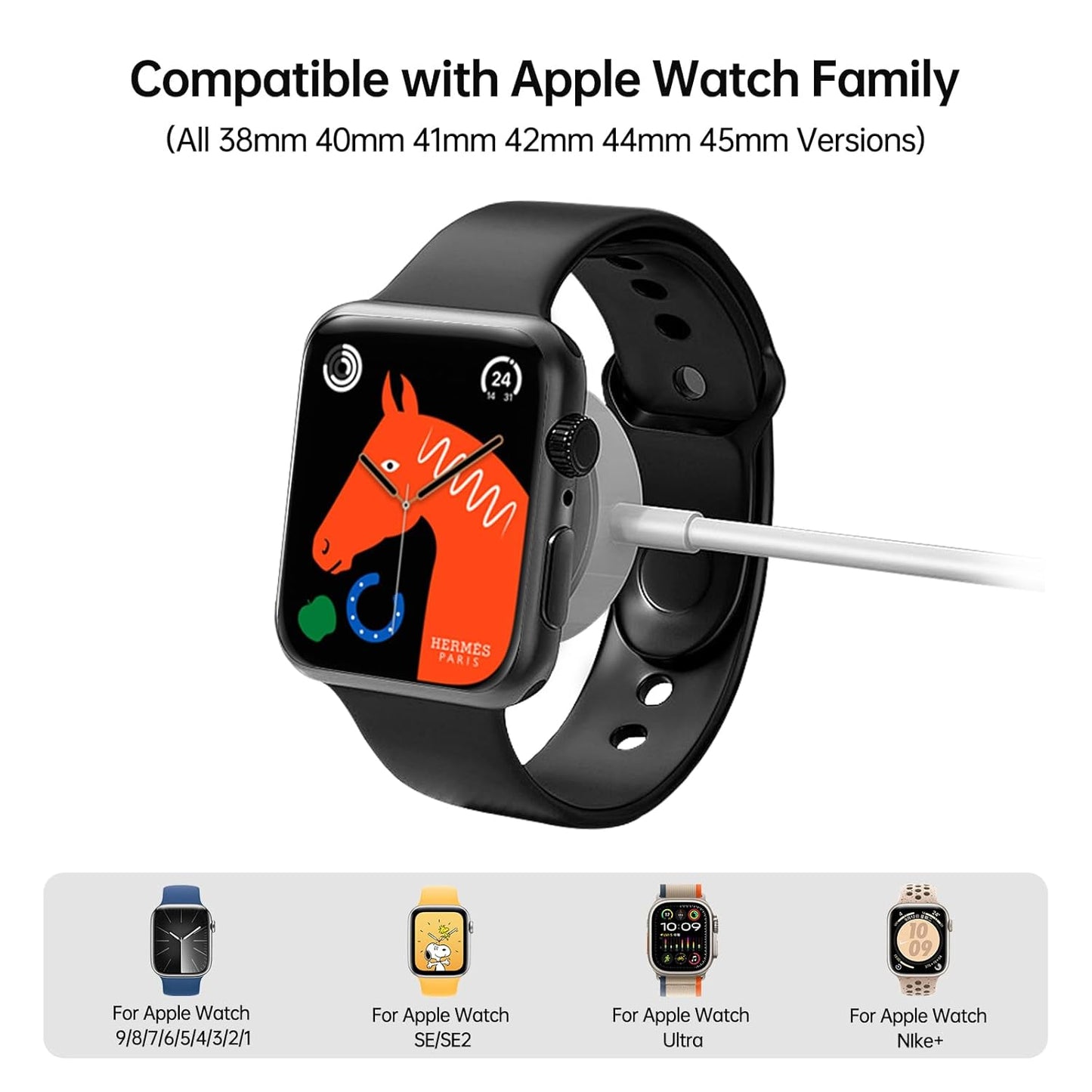 Cable 3 en 1 Apple Watch iPhone USB C 2m – ZHUDELE