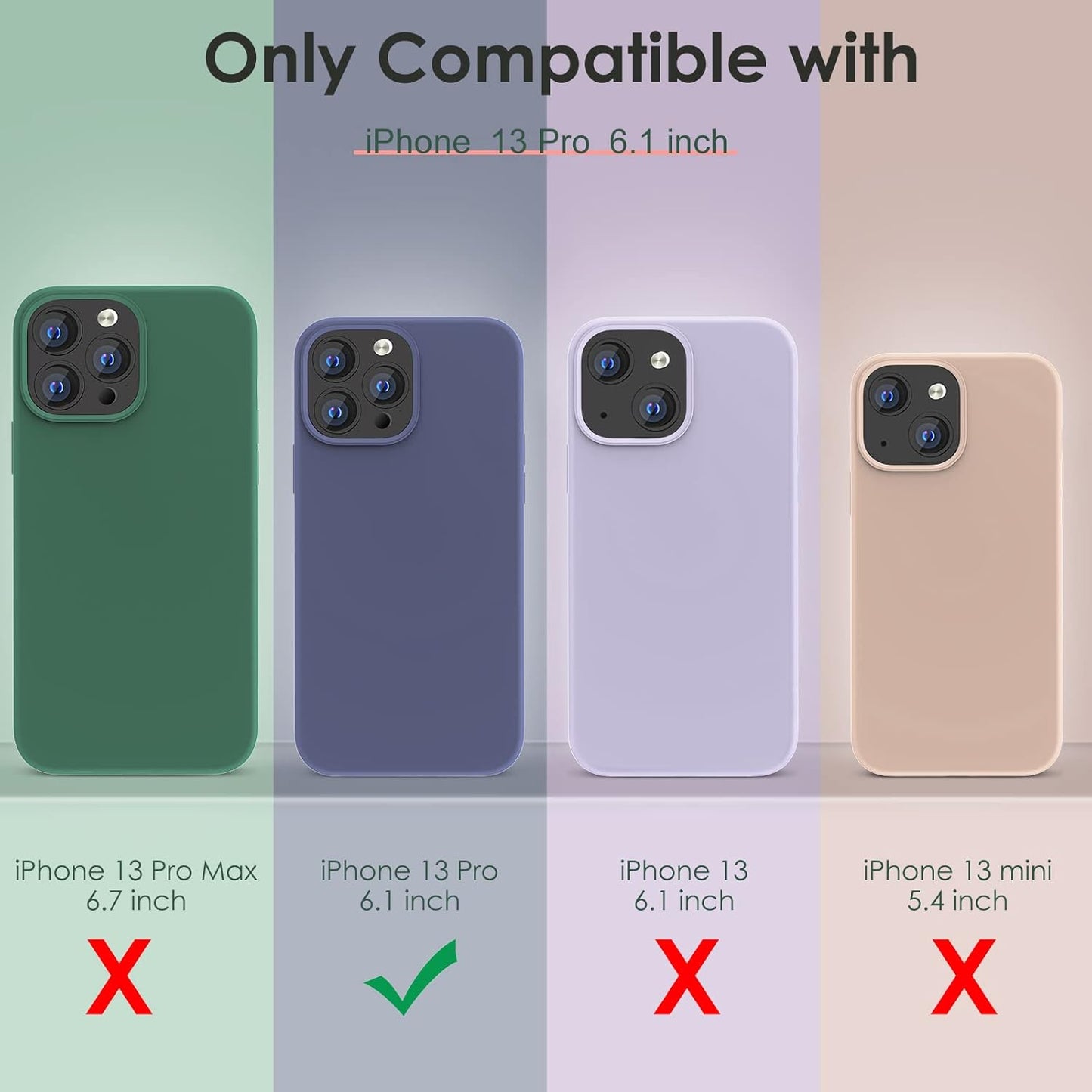 Funda iPhone 13 Pro Slim Silicona Suave Antigolpes - Tiliyoo