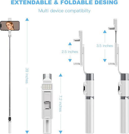 Tripie Selfie Stick Bluetooth Extensible 100cm P60D - Stand