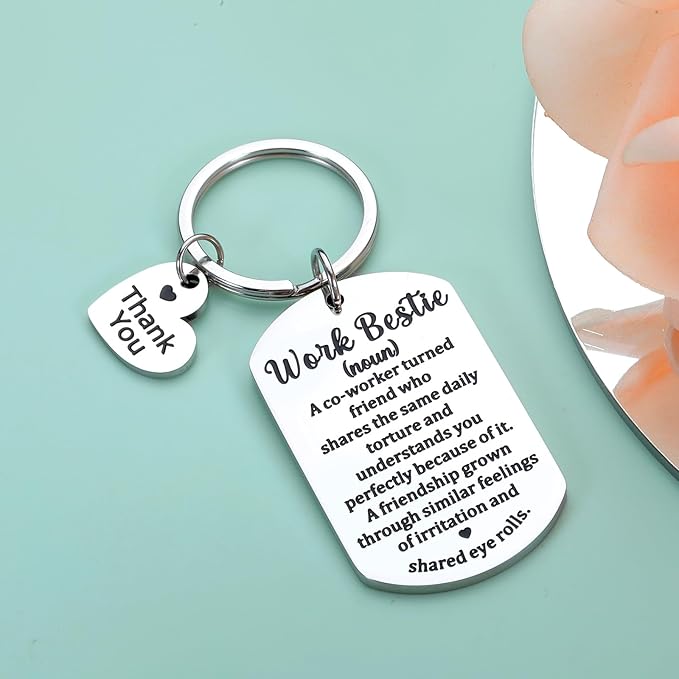 Llavero Work Bestie Regalo Divertido Para Compañeros