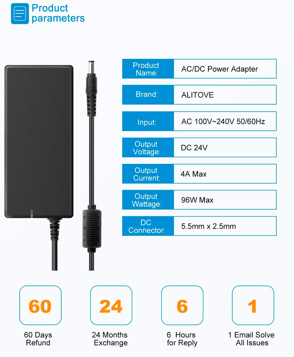 Adaptador Universal Ac/dc 24v 4a 96w Ljh074-240040w