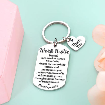 Llavero Work Bestie Regalo Divertido Para Compañeros