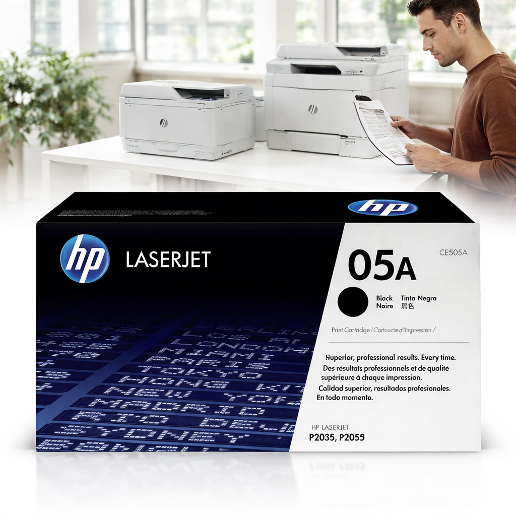 Cartucho Tóner HP 05A Negro LaserJet Original (CE505A)