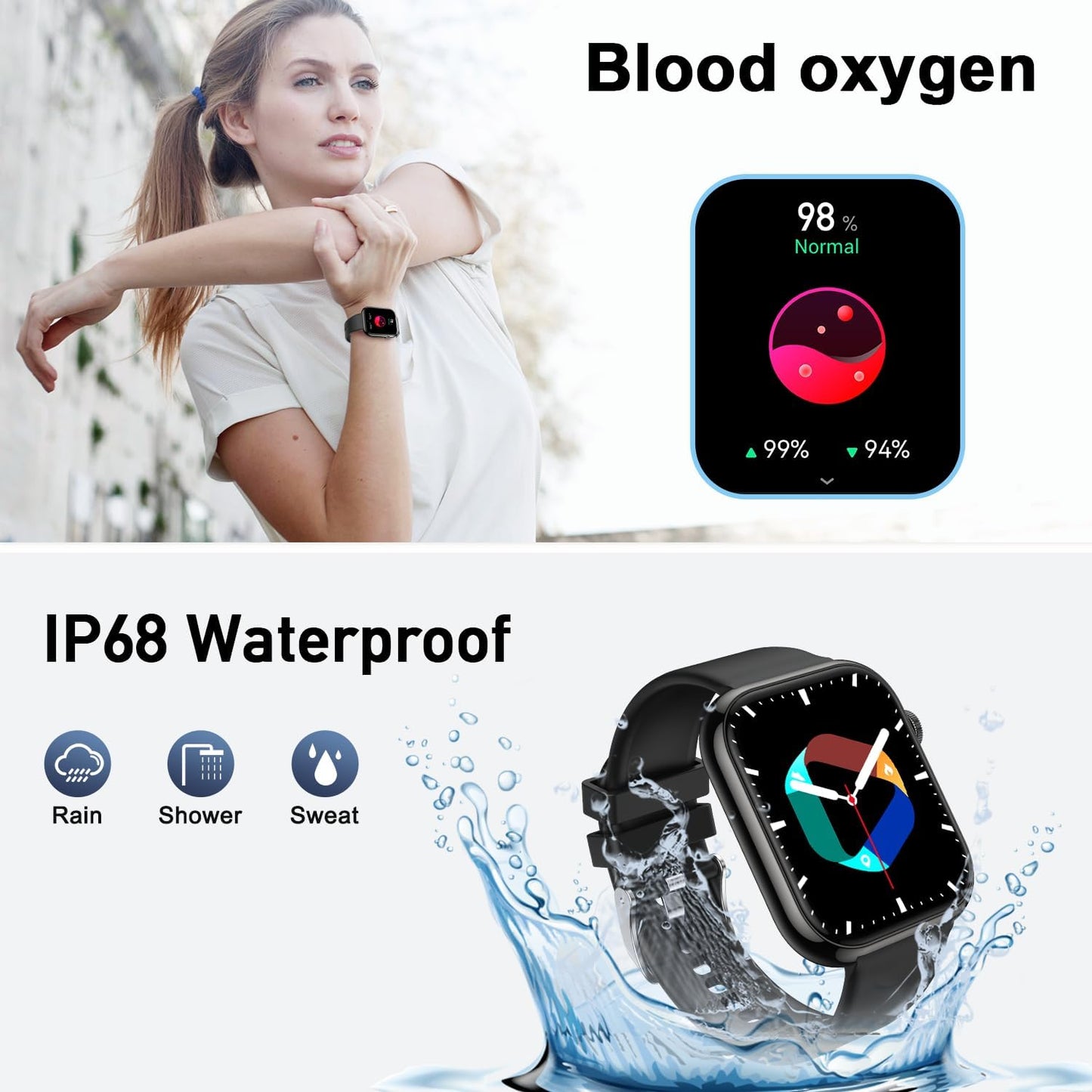 Smartwatch 1.85" Llamadas IP68 112 Deportes P45 Plus