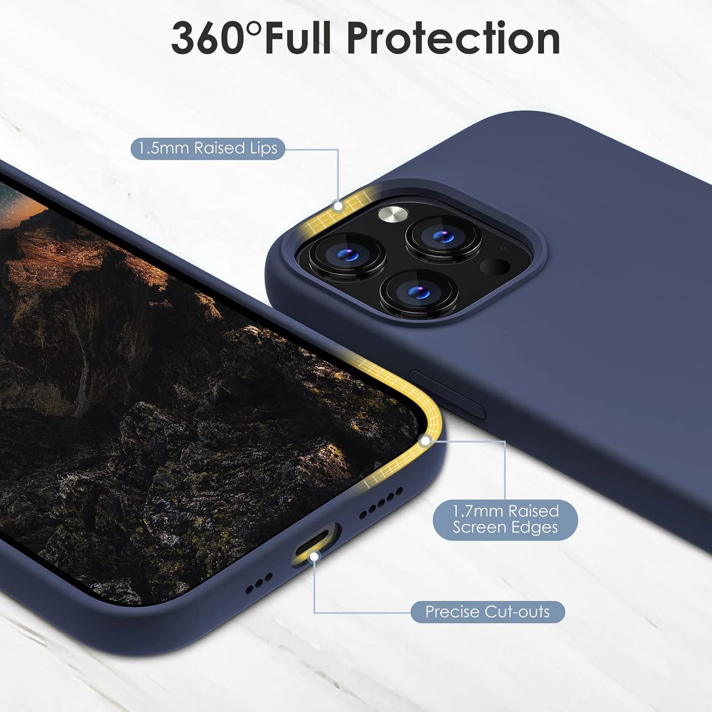 Funda iPhone 13 Pro Slim Silicona Suave Antigolpes - Tiliyoo