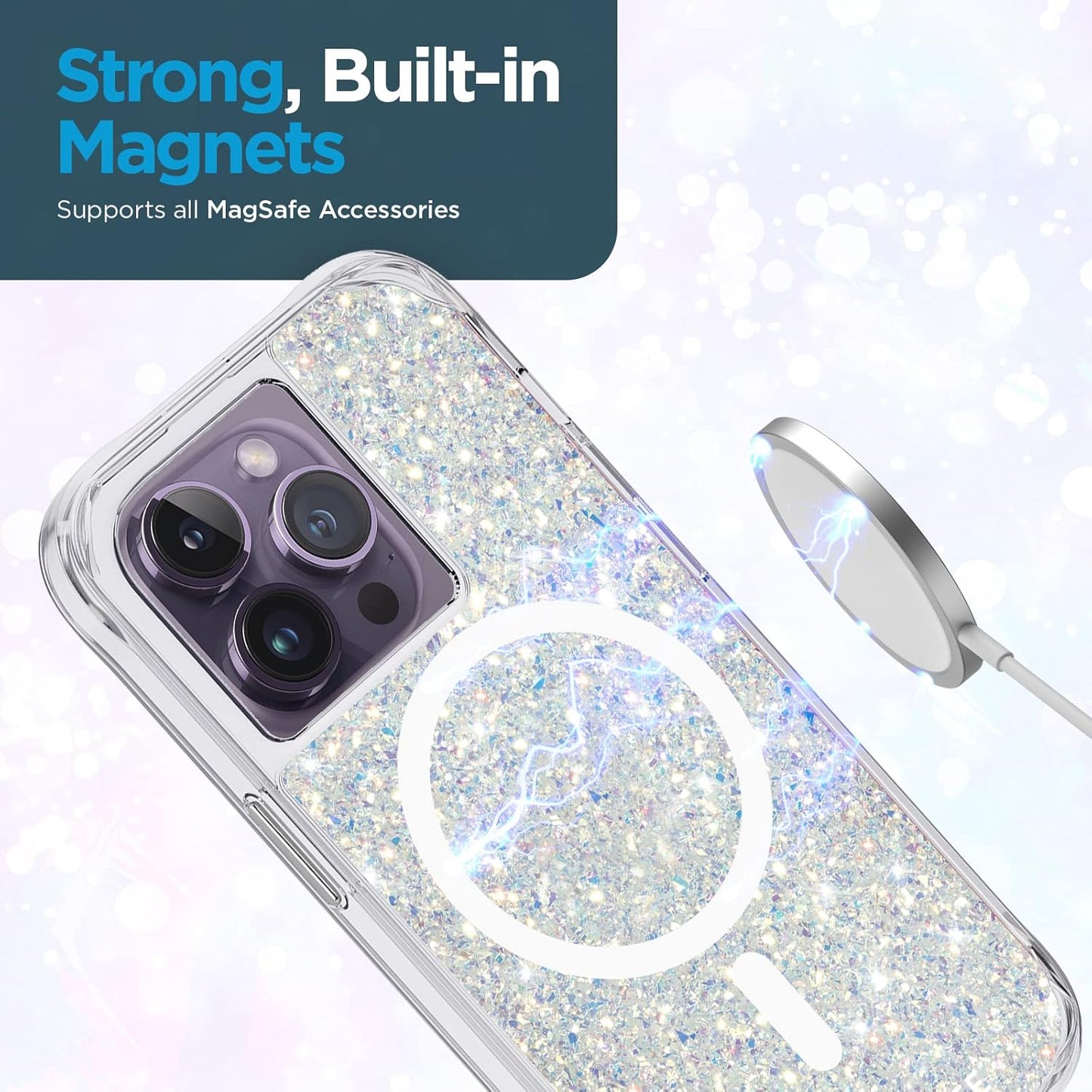 Funda iPhone 14 Pro Twinkle Stardust Brillante - Case-Mate