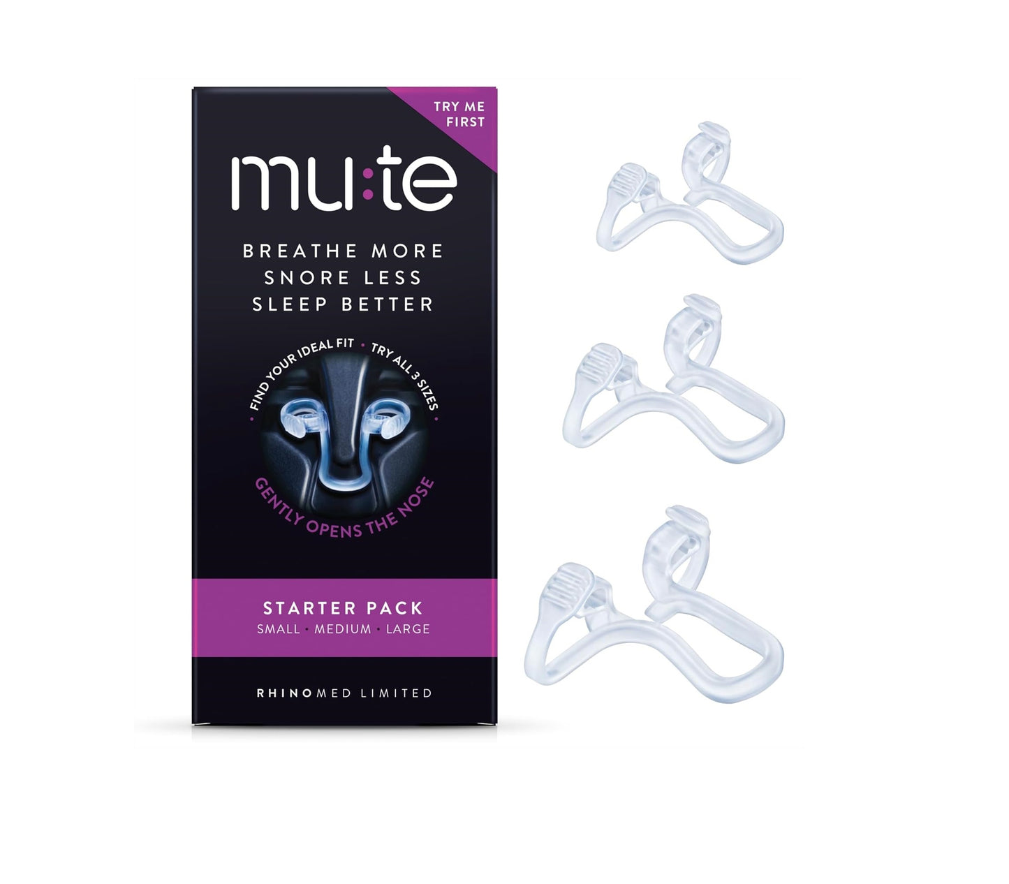 Dilatador Nasal Anti Ronquidos 3 Tallas – Rhinomed