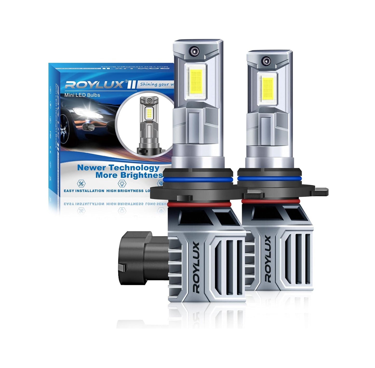Focos LED 9012 HIR2 60W 16000LM 6000K para Vehículo - Roylux