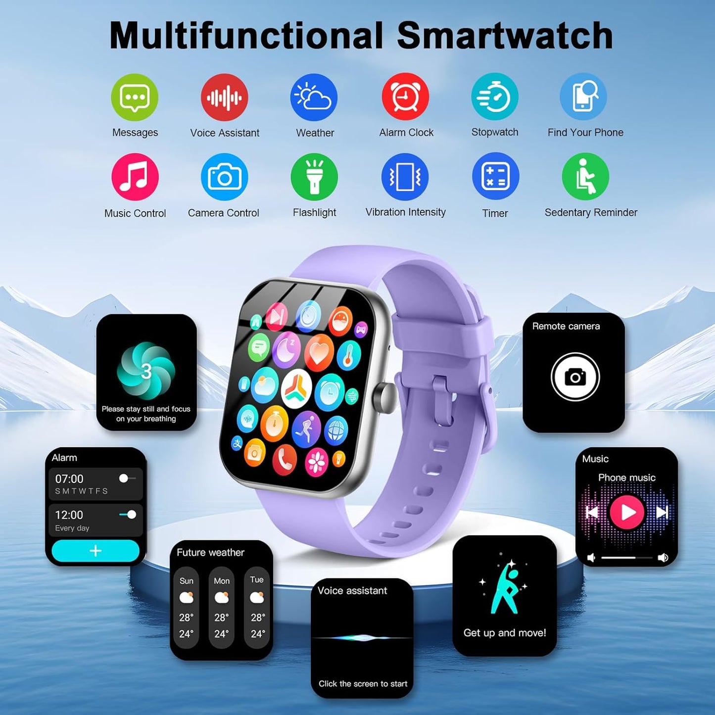 Smartwatch 1.96" Llamadas IP68 Fitness - Y66 Motask