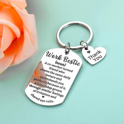 Llavero Work Bestie Regalo Divertido Para Compañeros