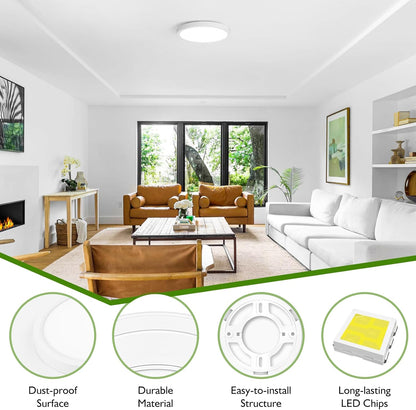Lámpara LED Techo 7" 15W 3 Tonos Regulable – Brightever (2 Pzas)