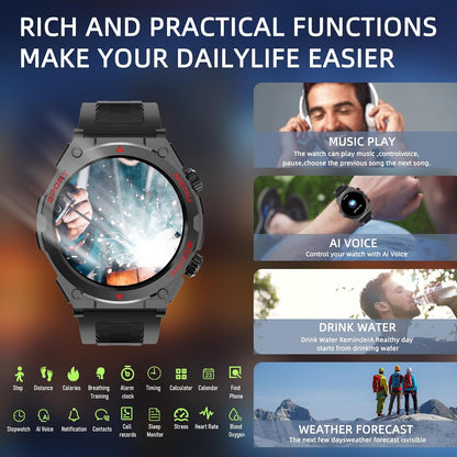 Smartwatch Militar 1.52" Llamadas IP68 S66 - Fitness Tracker