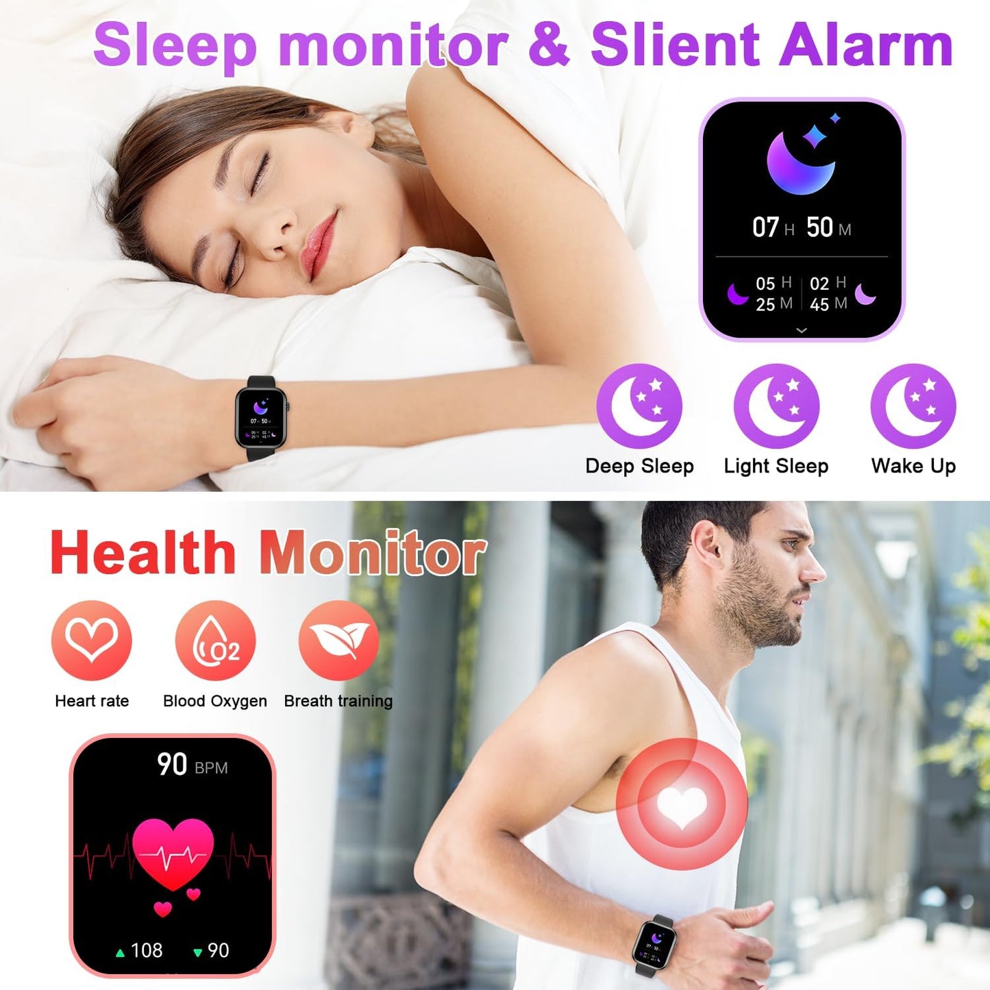 Smartwatch 1.85" Llamadas IP68 112 Deportes P45 Plus