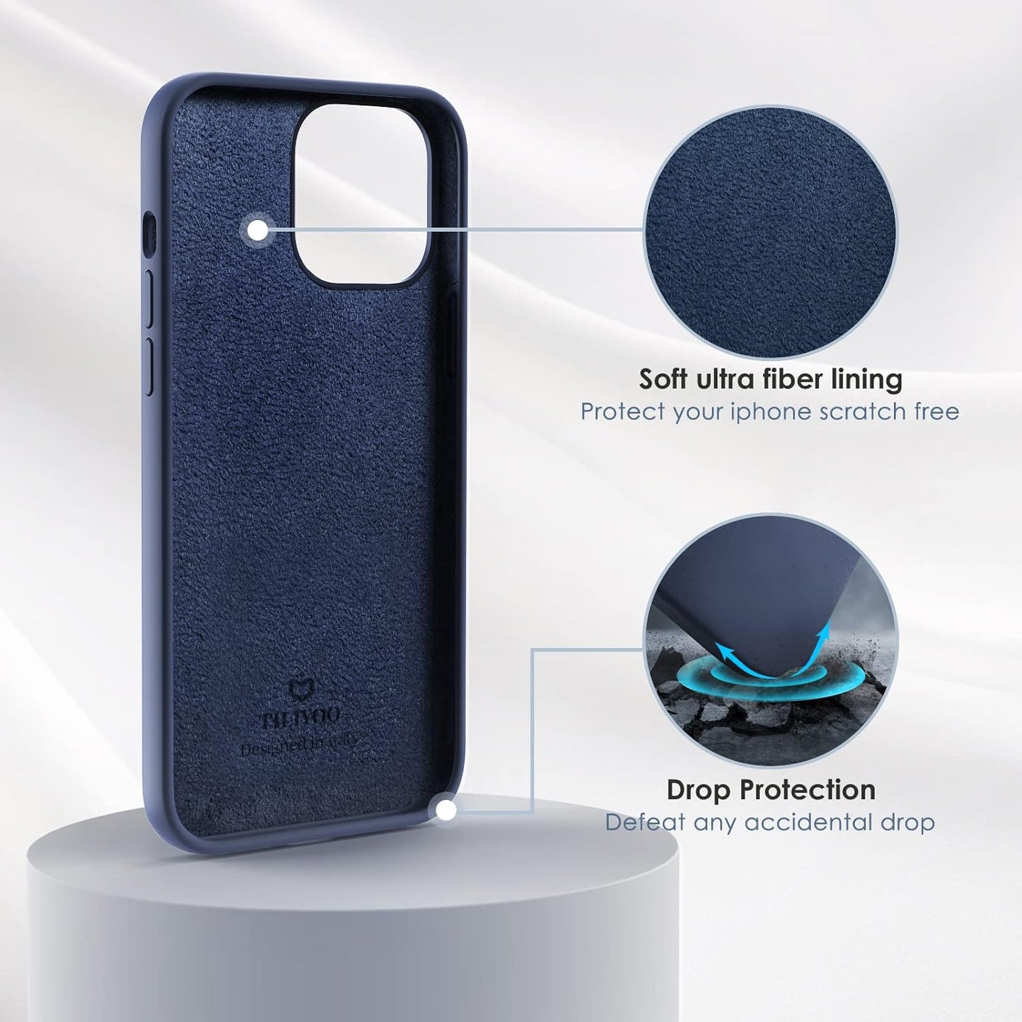 Funda iPhone 13 Pro Slim Silicona Suave Antigolpes - Tiliyoo