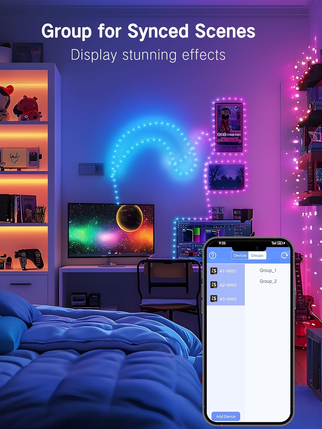 Luces LED Corazón RGB 100 LEDs App USB – Brizled