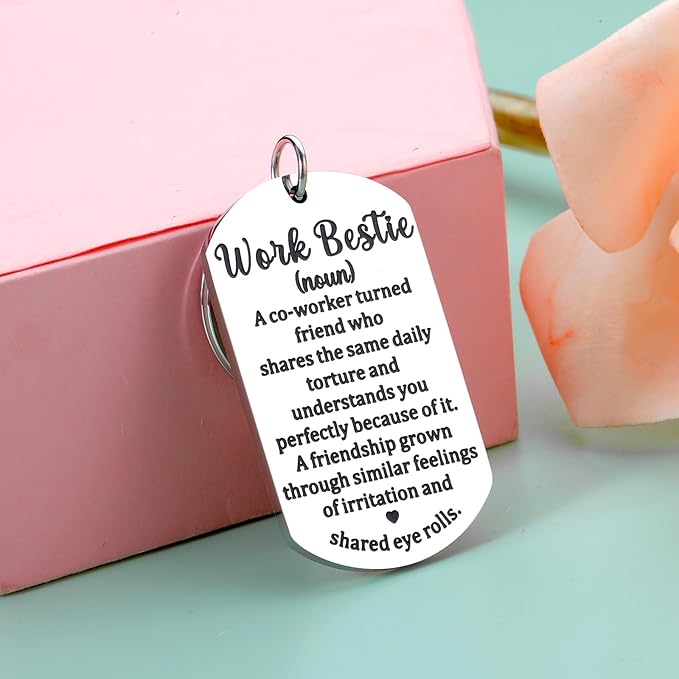 Llavero Work Bestie Regalo Divertido Para Compañeros