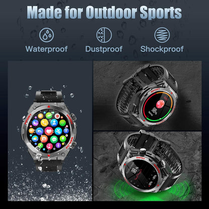 Smartwatch Militar 1.52" Llamadas IP68 S66 - Fitness Tracker