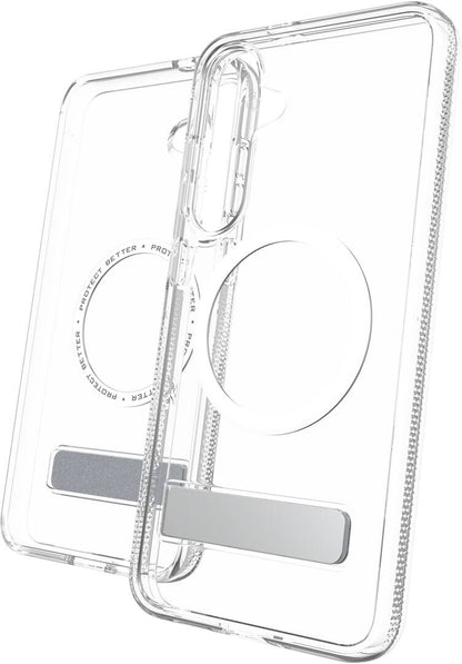 Funda Samsung S25 MagSafe Soporte Transparente - ZAGG Crystal Palace