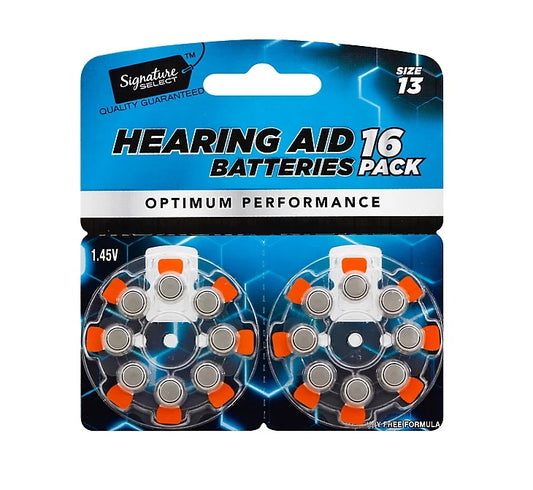 Pilas Audífono 312 1.45V 16 Piezas Zinc Air – Signature