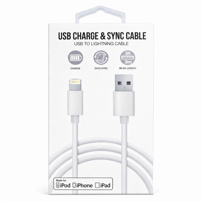 Cable Lightning a USB 1m – Carga y Datos 1m