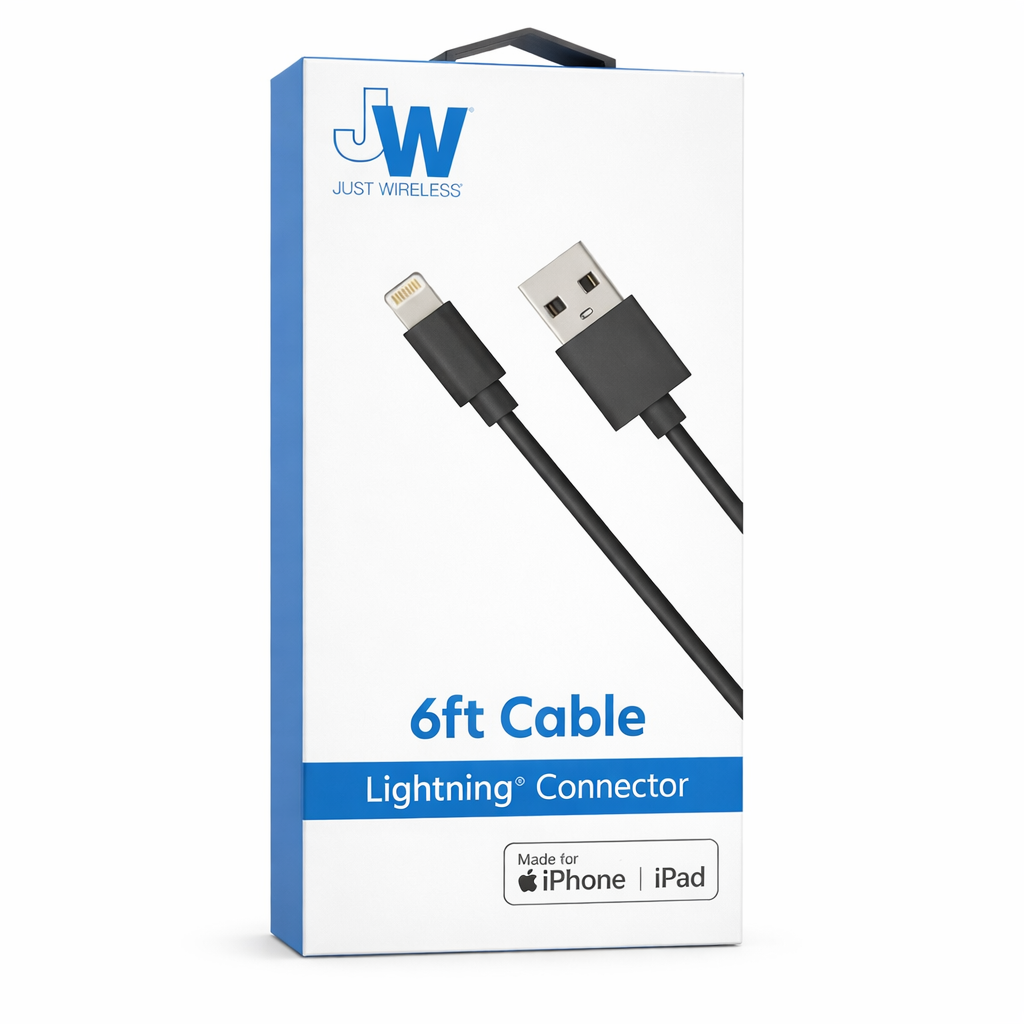 Cable Lightning a USB 1.8m Carga y Datos – Just Wireless