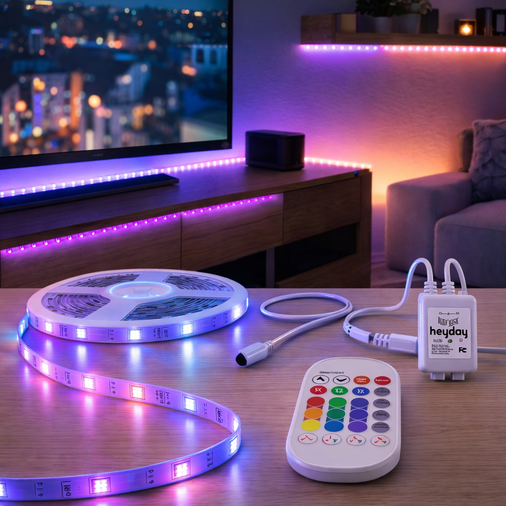 Tira LED RGB 5m Multicolor Control Remoto – Heyday