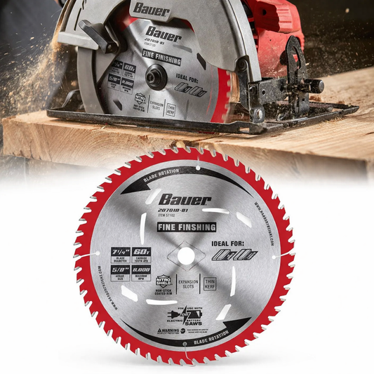 Disco Sierra Circular 7-1/4" 60 Dientes Corte Fino - Bauer