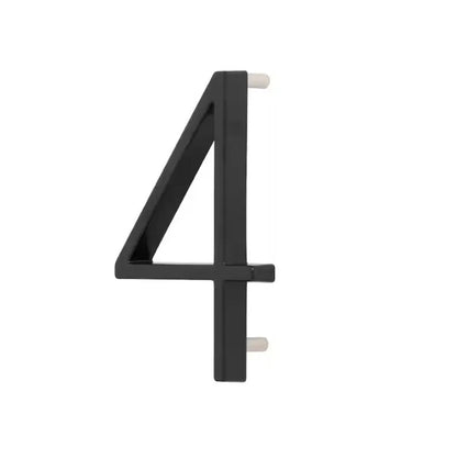 Número De Casa Flotante O Plano 5in Negro #4 - Everbilt