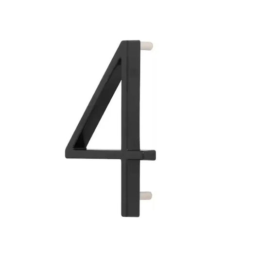 Número De Casa Flotante O Plano 5in Negro #4 - Everbilt