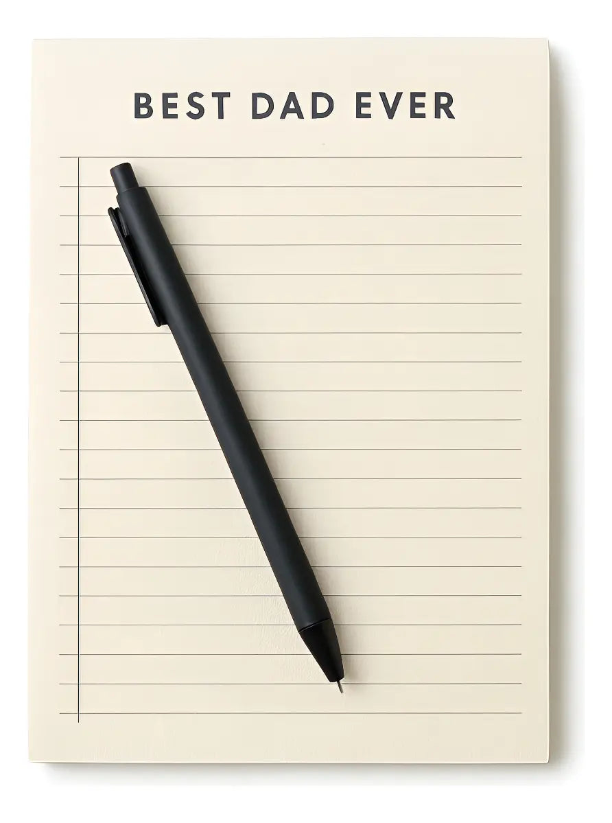Bloc De Notas Best Dad Ever Con Pluma Regalo Para Papá