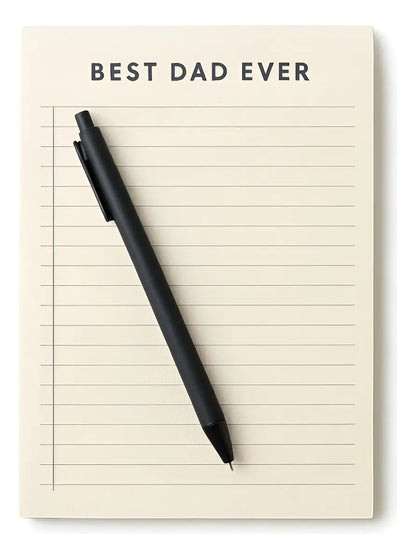 Bloc De Notas Best Dad Ever Con Pluma Regalo Para Papá
