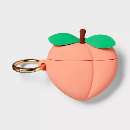 Funda AirPods 3 Silicón Con Clip Peach  Heyday