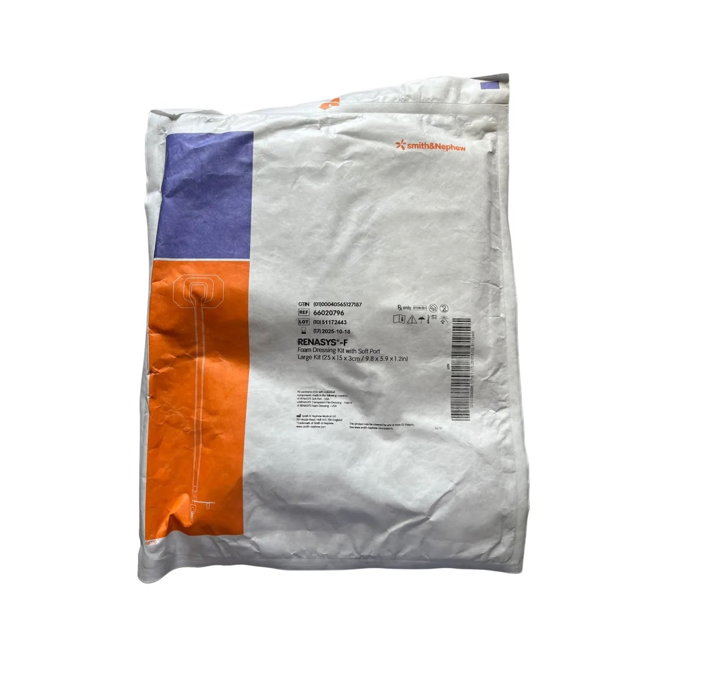 Renasysf Foam Dressing Kit Soft Port Grande 25 x 15 x 3 cm
