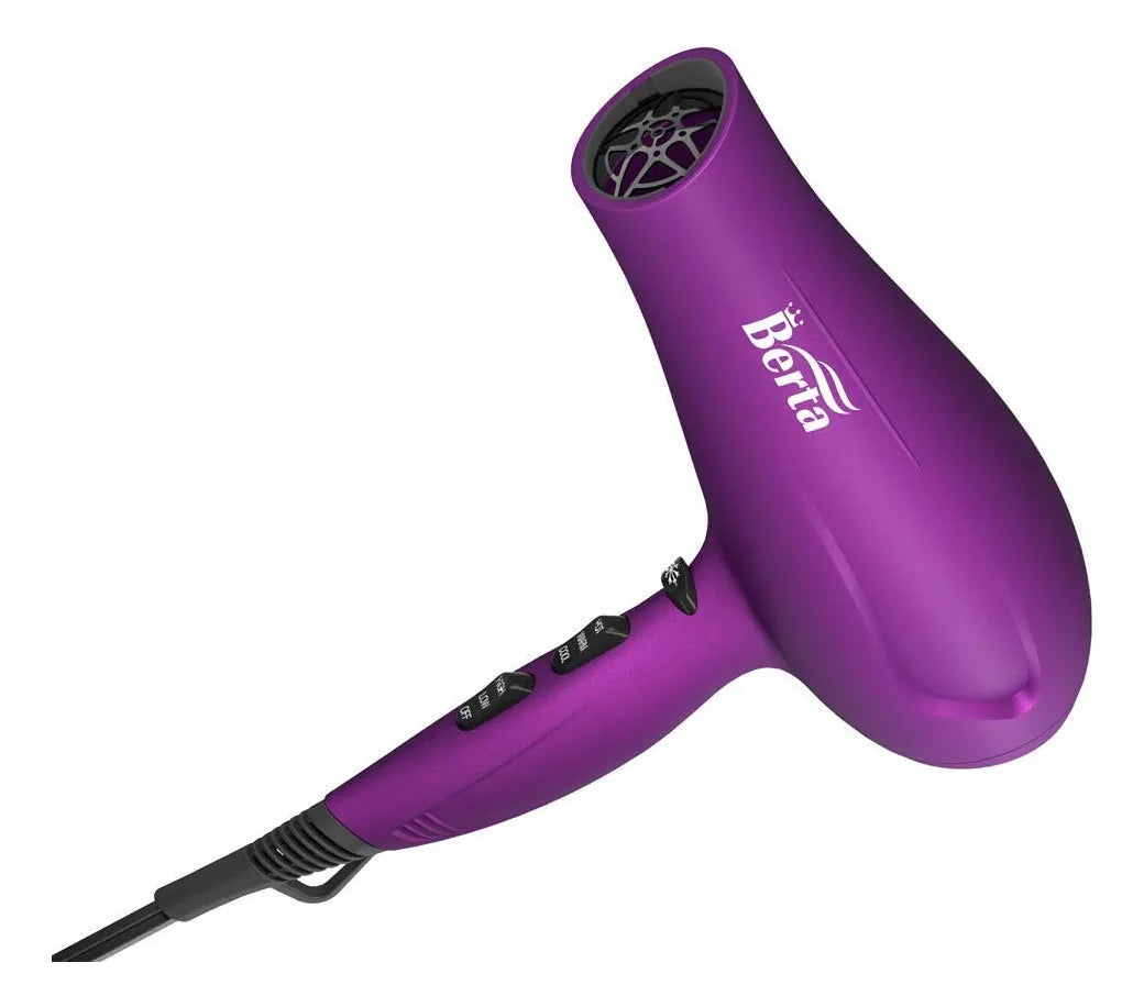 Secadora De Cabello Berta 1875w Tourmaline Ionic Ceramic